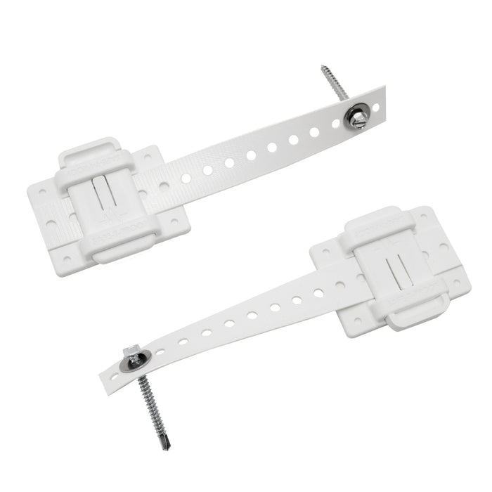Hold Tight, Furniture, Bookcase & File Cabinet Anti-Tip Earthquake Fastener, Family Preparedness, Safety, Emergency Security, white, stp-ht-201-01-wt