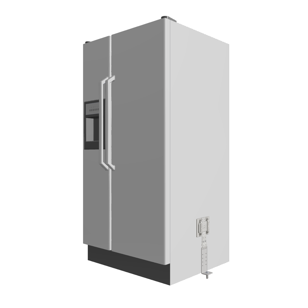 Standard Refrigerator & Cabinet Fastening Kit (Floor Anchorage • Max 400 Lbs.)