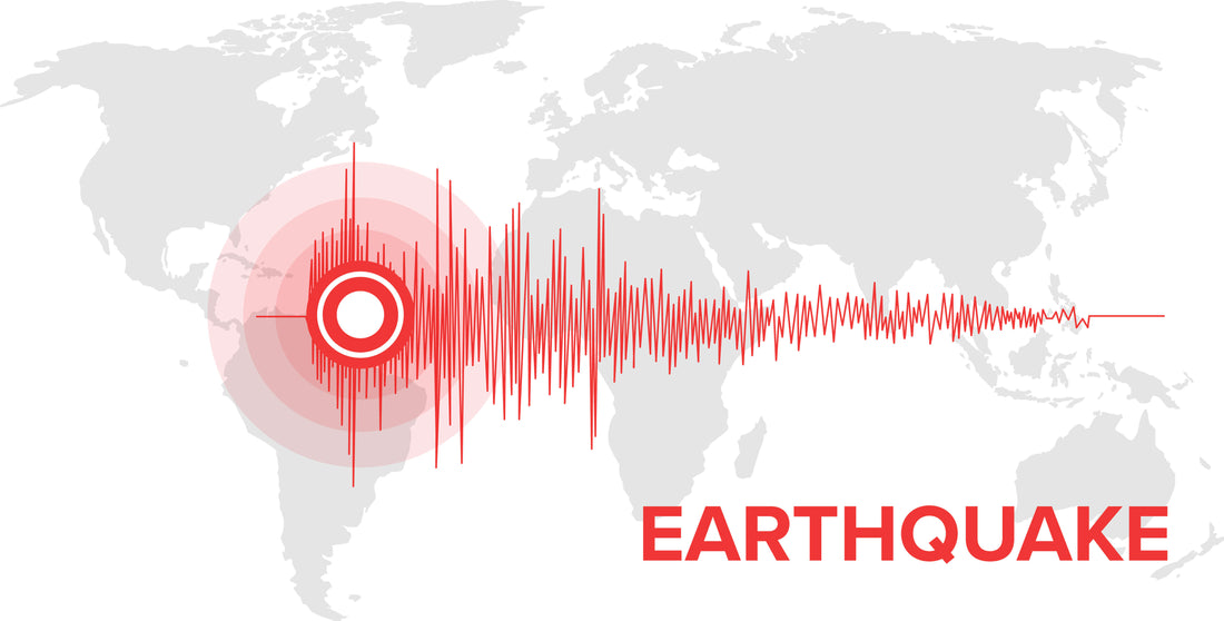 A graphic showing earthquakes across the world that could be safeguarded with earthquake straps 