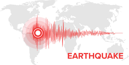 A graphic showing earthquakes across the world that could be safeguarded with earthquake straps 