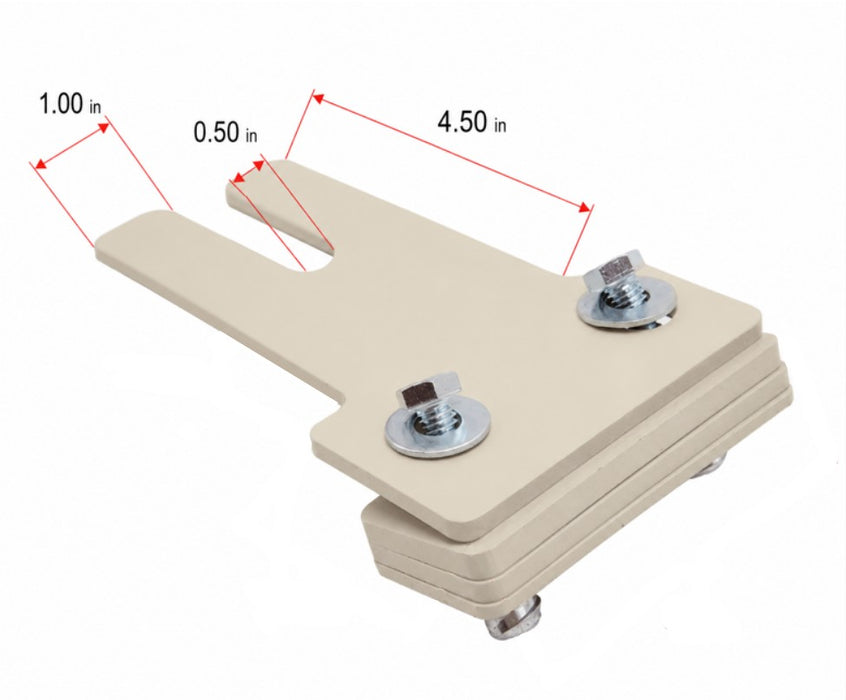 Fork Brackets for Free-Standing, Leveling-Leg Equipment (Floor Anchorage - Max 1000 Lbs.)