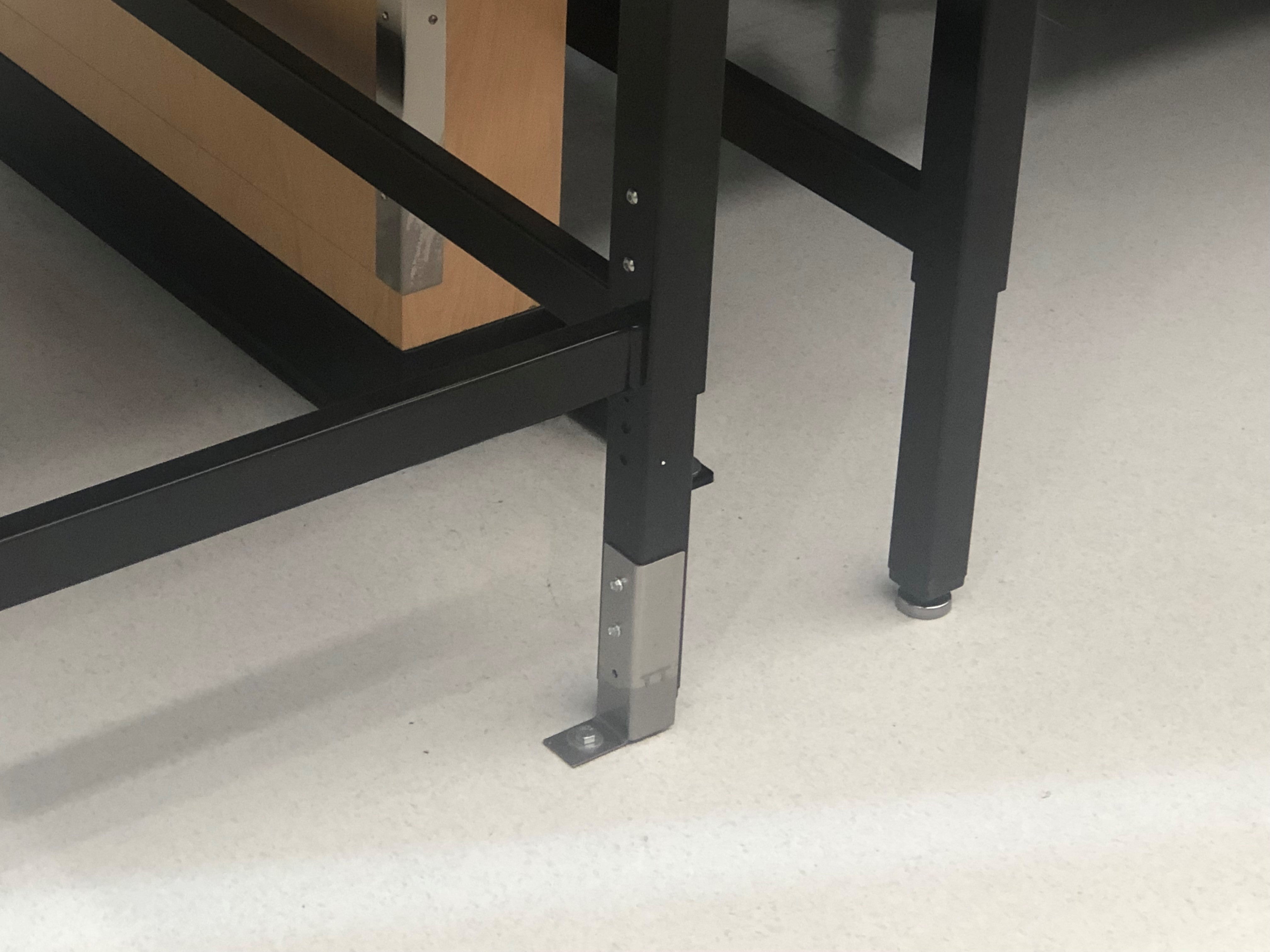 Biosafety Cabinet Fastening System (Short Legs) (Floor Anchorage - Max 800 Lbs.)