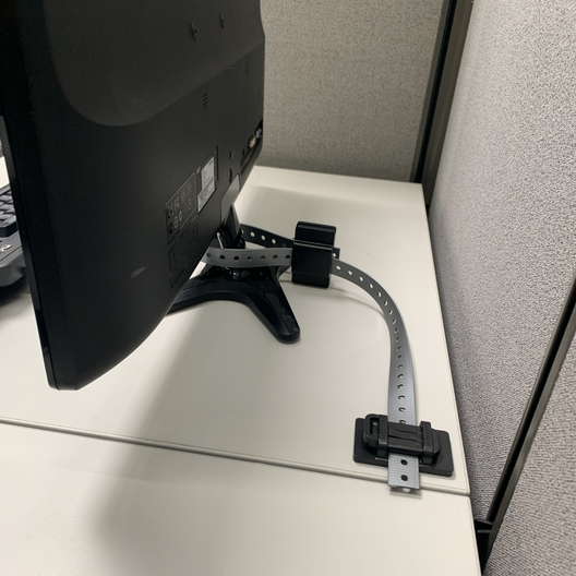 Computer Monitor Anti-Tip Fastener (Tabletop - Max 50 Lbs.)