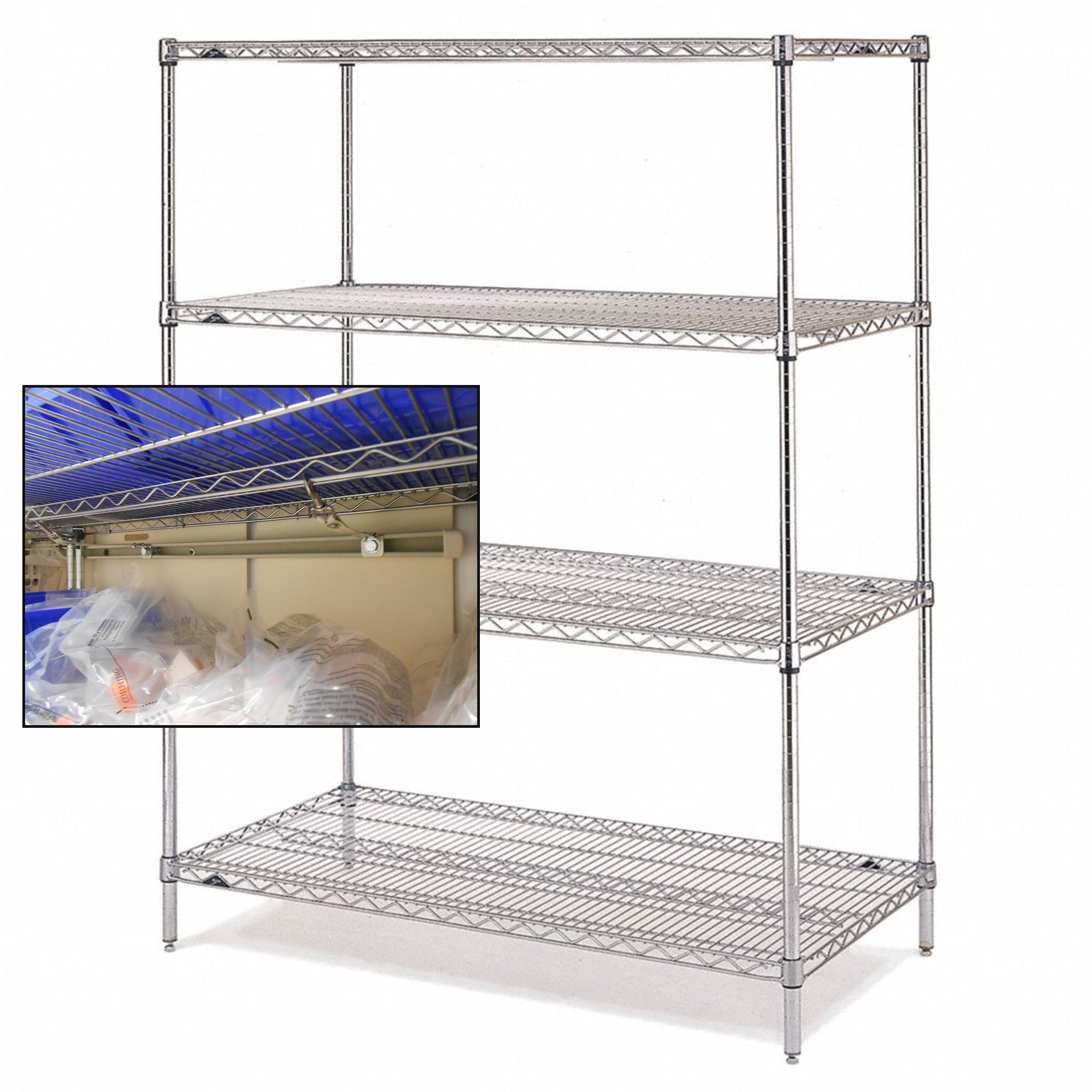 Storage Rack Stiffeners Storage Rack Fastening Kit | Earthquake Safety Fasteners - SAFE-T-PROOF