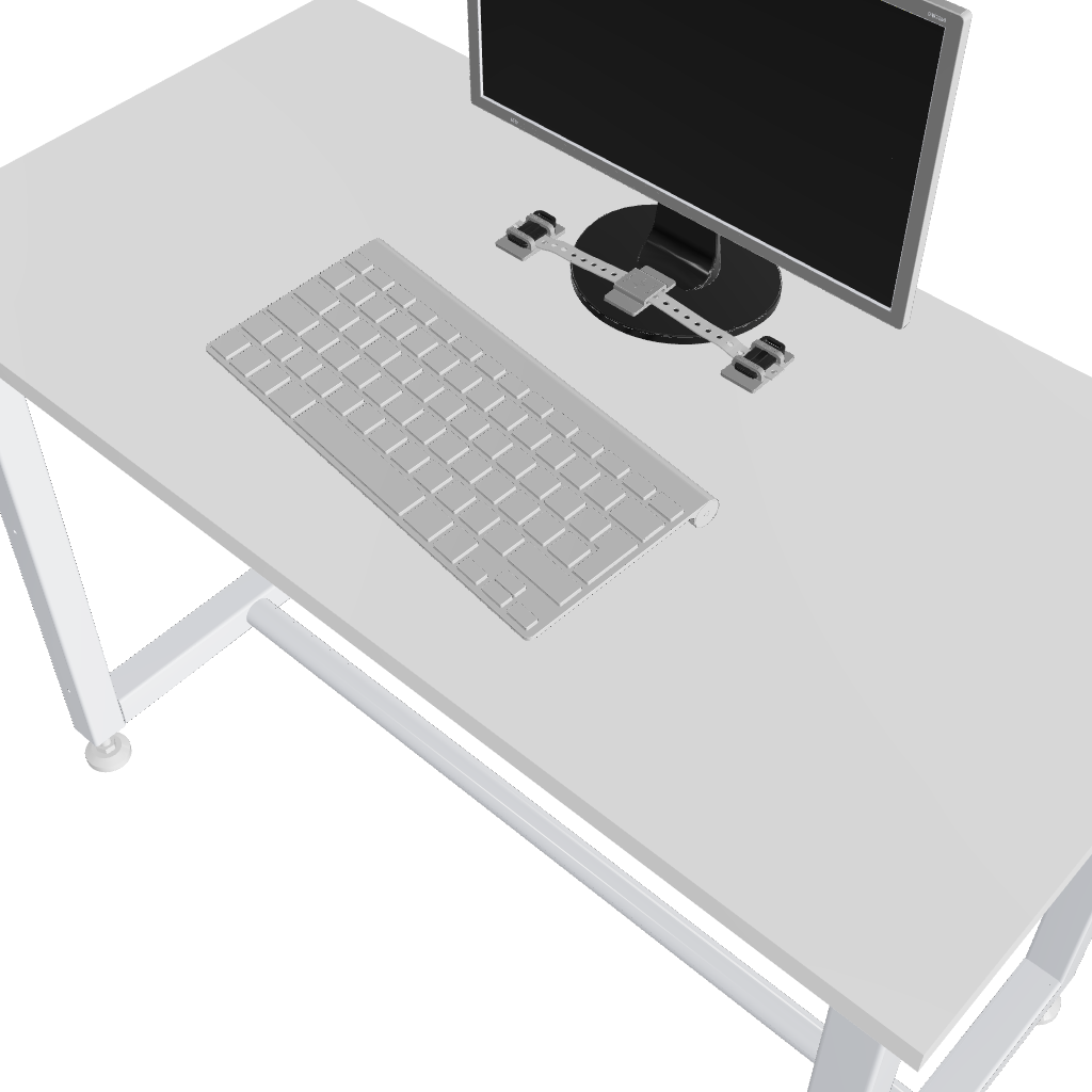 Tabletop Monitor Anti-Tip Fastener - SAFE-T-PROOF