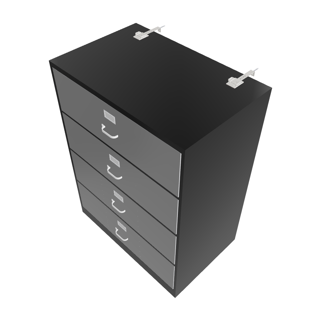 Filing Robe Fastener File Cabinet Anti-Tip Fasteners - SAFE-T-PROOF