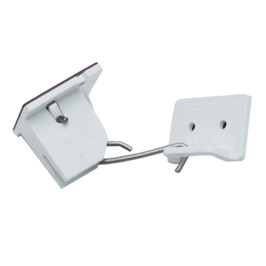 Seismolatch deluxe Automatic Cabinet Door Earthquake Latches, 10 Pack, white, brown, stp-sld